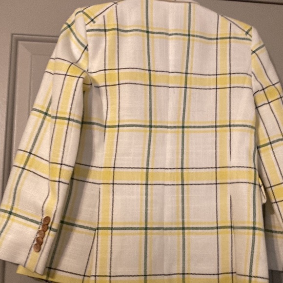 Veronica Beard Yellow Green Schoolboy Blazer| Sz 2 - Picture 8 of 12